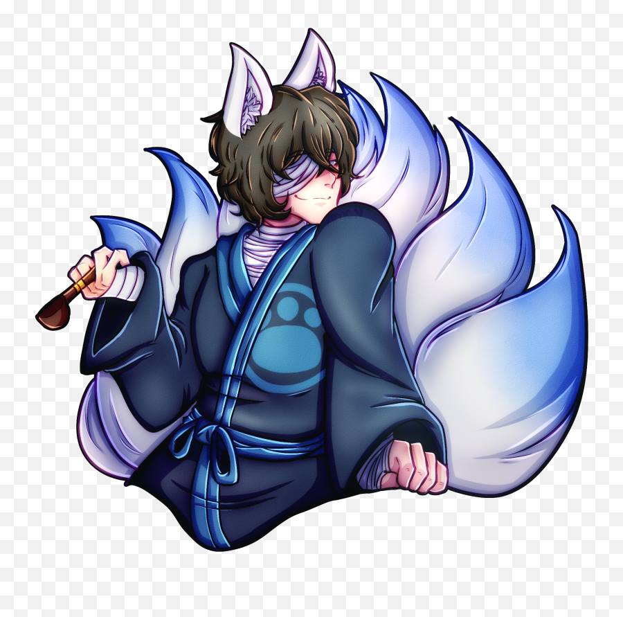 Kitsune Dazai By Ame - Vn On Newgrounds Emoji,Kitsune Squared - ‘rock My Emotions’