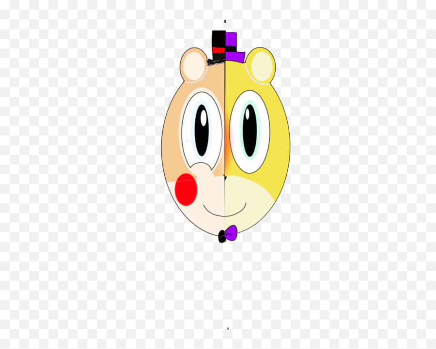 Fnaf Two Sides Face Of Toy Freddy And Fredbear By Emoji,Polar Bear Emoticon