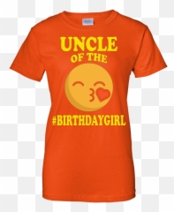 Uncle Of The Birthday Girl Emoji T - Shirt Gifts For Uncle,Girl Happy Birthday Emojis