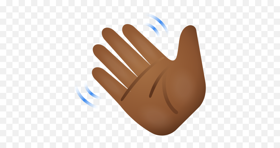 Waving Hand Medium Dark Skin Tone Icon - Sign Language Emoji,Waving Goodbye Emoji