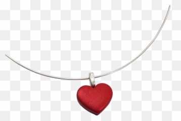 Matte Red Heart Pendant - Tiny Emoji,
