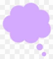 Clouds Clipart Thought Bubble Clouds Thought Bubble - Clipart Purple Speech Bubble Emoji,Thought Bubble Emoji
