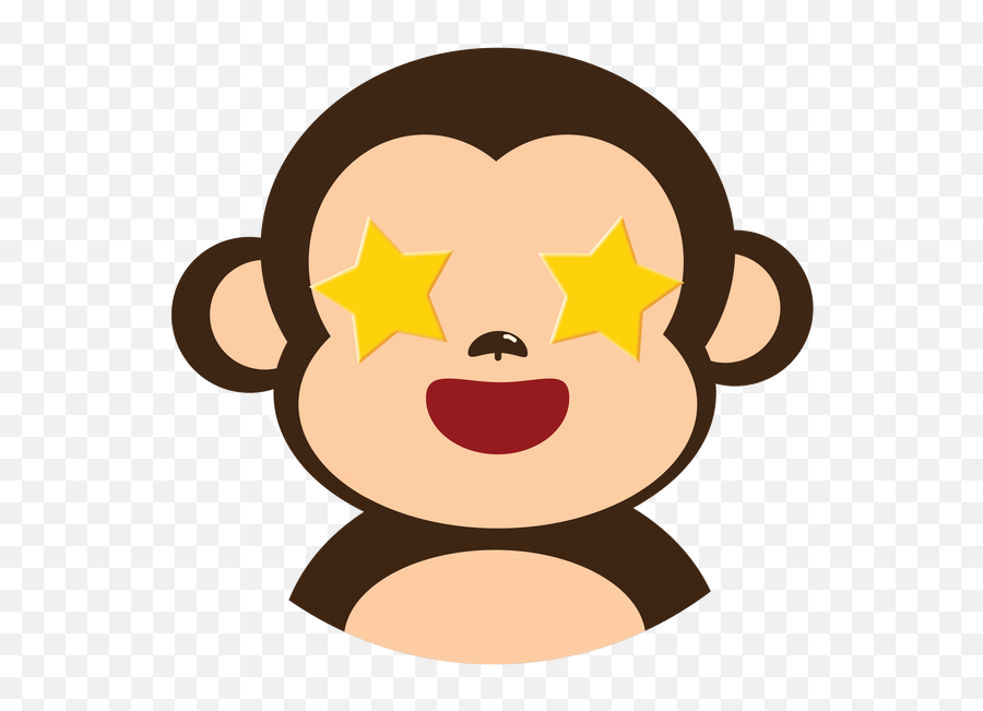 Digital Illustration - Pyus Chan Emoji,Monkey Face Emoji Covering Eyes