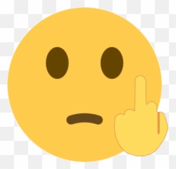 Middle Finger Fuck Off Gif - Happy Emoji,Flipping Off Emoticon