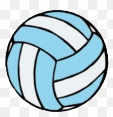 Aesthetic Volleyball Sticker - Blue And White Volleyball Emoji,Water Polo Ball Emoji