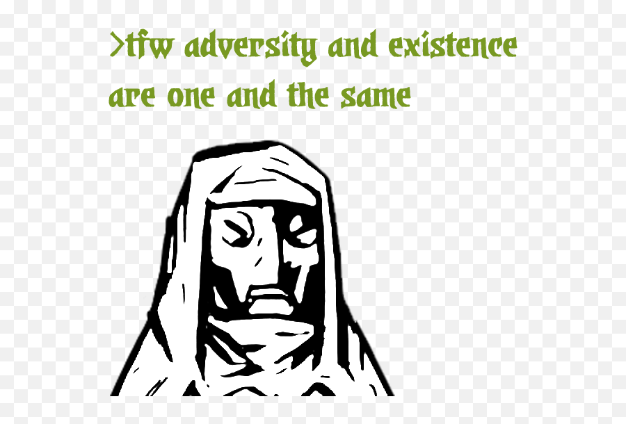 Adversity And Existence - Darkest Dungeon Stress Mark Emoji,No Emotion Meme