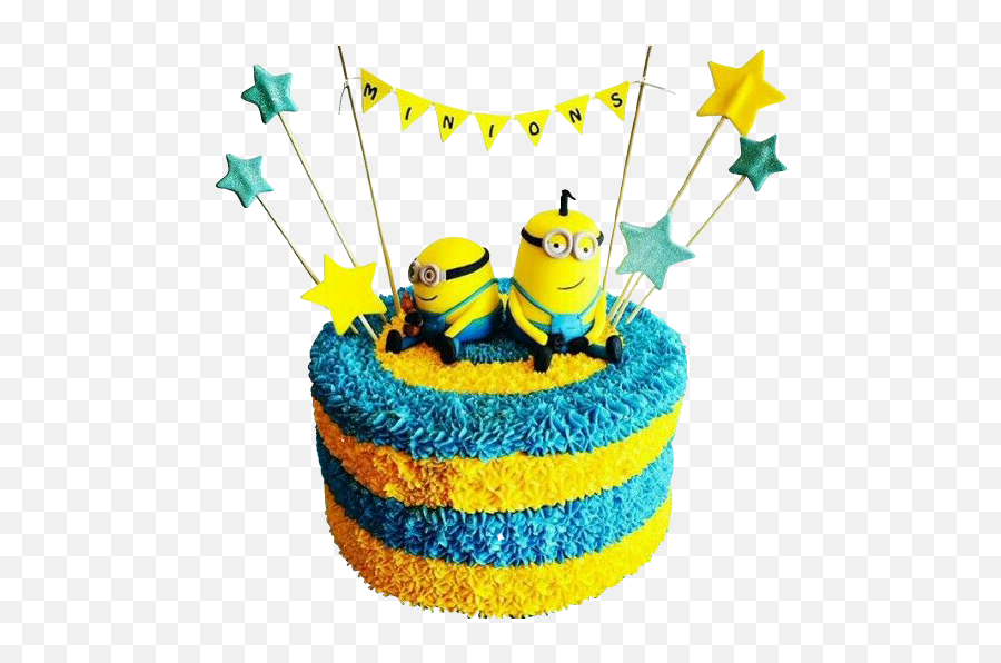 Iloveminions Birthdaycake Sticker By Anna - Tipo De Bolo Dos Minions Emoji,Emoji Celebration Cake