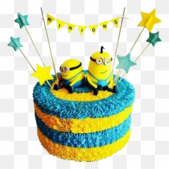 Iloveminions Birthdaycake Sticker By Anna - Tipo De Bolo Dos Minions Emoji,Emoji Celebration Cake