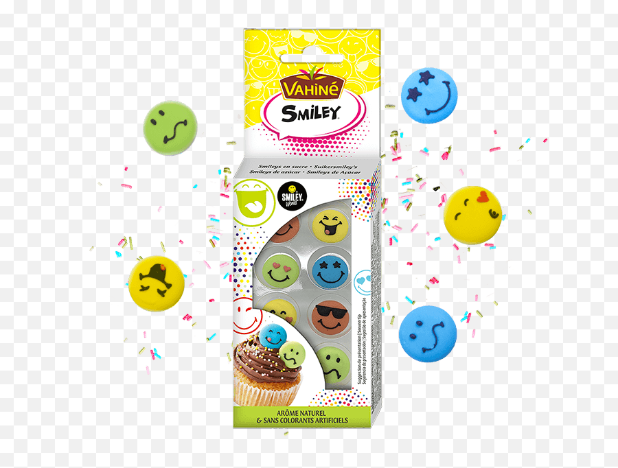Déco En Sucre Smiley - Jouet Dessert Vahiné Emoji,Gateau Emoji