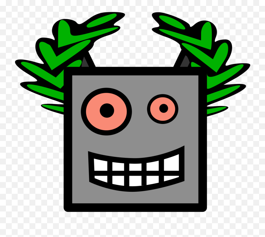 Filerobot Laurier Happysvg - Wikimedia Commons Happy Emoji,Robot Head Emoticon
