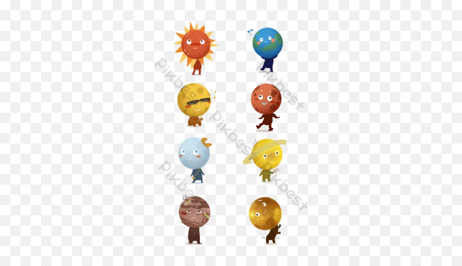 Solar System Templates Free Psd U0026 Png Vector Download - Vecteur Astronomie Emoji,Polar Bear Clipart Emoticons