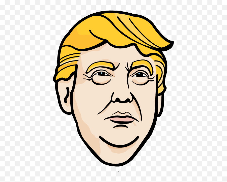 Donald Trump Drawing Ghostbusters Line Art Clip Art - Donald Trump Clip Art Emoji,Trump Emoticon Text Art