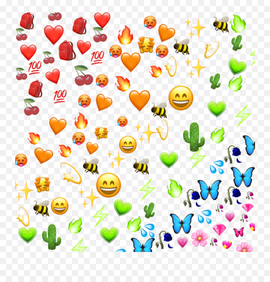 Emoji Backround Emojis Sticker - Happy,100 Emoji Background