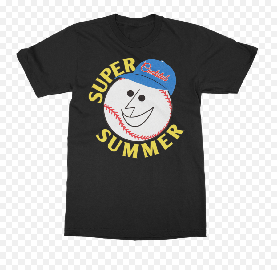 Coolstub 1977 Super Summer Retro Baseball Classic Adult T - Happy Emoji,Adult Emoticon