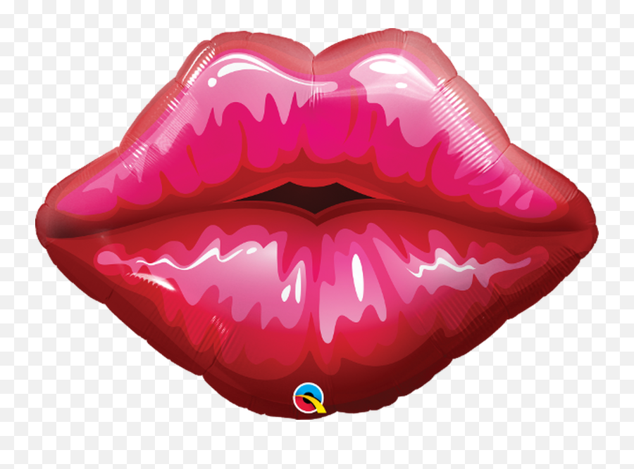 Kiss Lips Foil Super Shape Balloon - Kiss Balloon Emoji,French Kiss Emoji