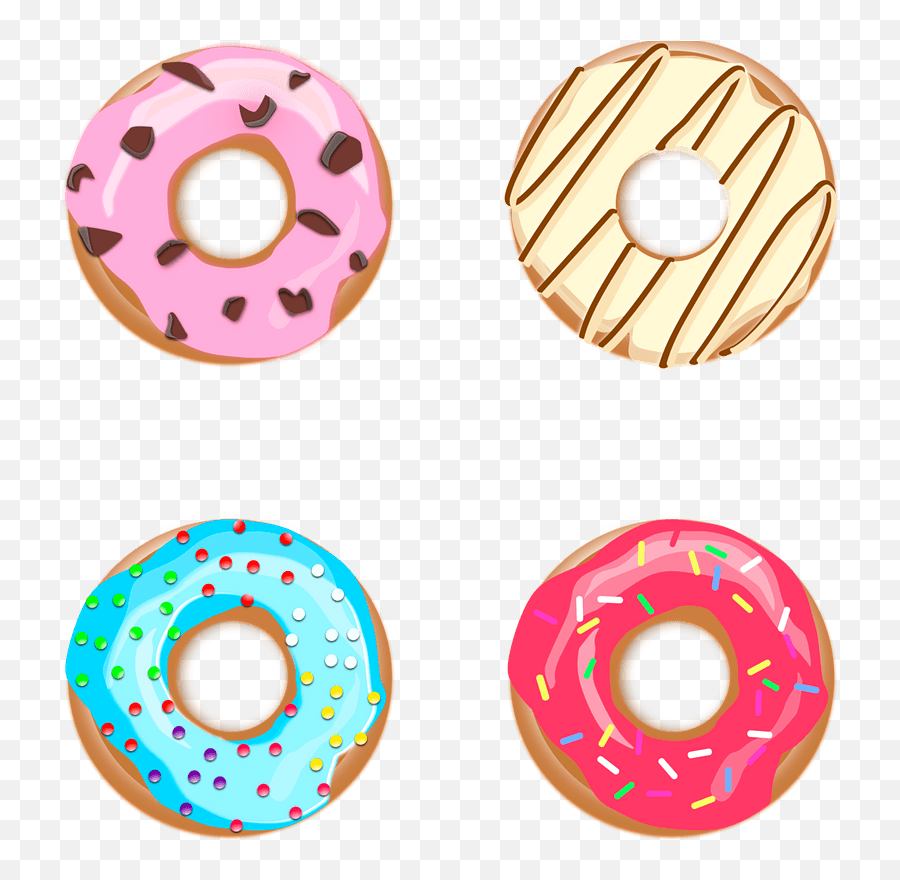 Donuts Clipart Free Download Transparent Png Creazilla - Girly Emoji,Emoji Donuts