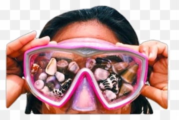 Snorkeling Snorkel Goggles Sticker - Swimming Goggles Sea Shells Emoji,Snorkel Emoji