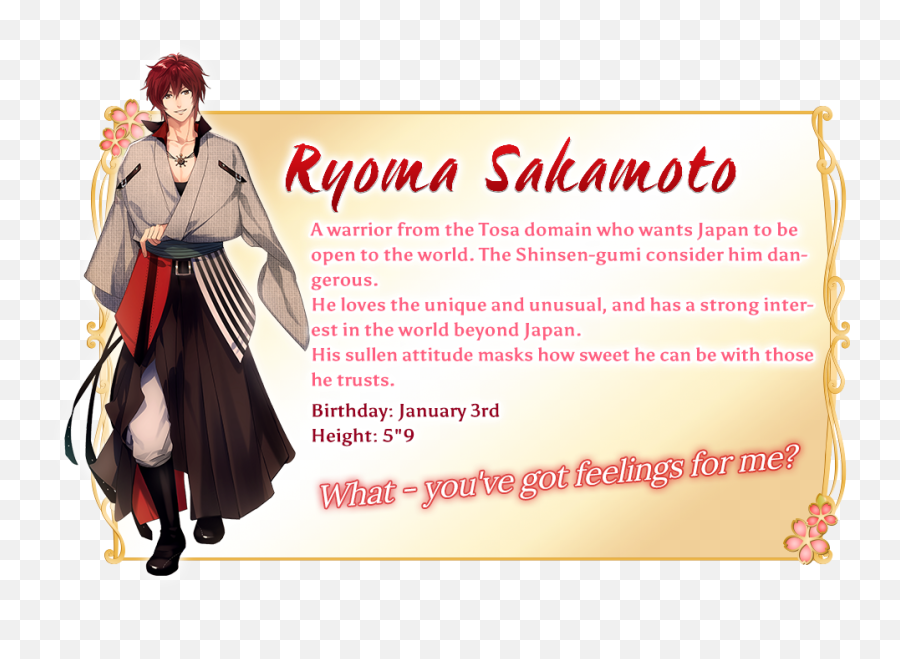 Pin On Story Character Ideas - Ryoma Sakamoto Destined To Love Emoji,Samurai Sayings To Calm Their Emotions