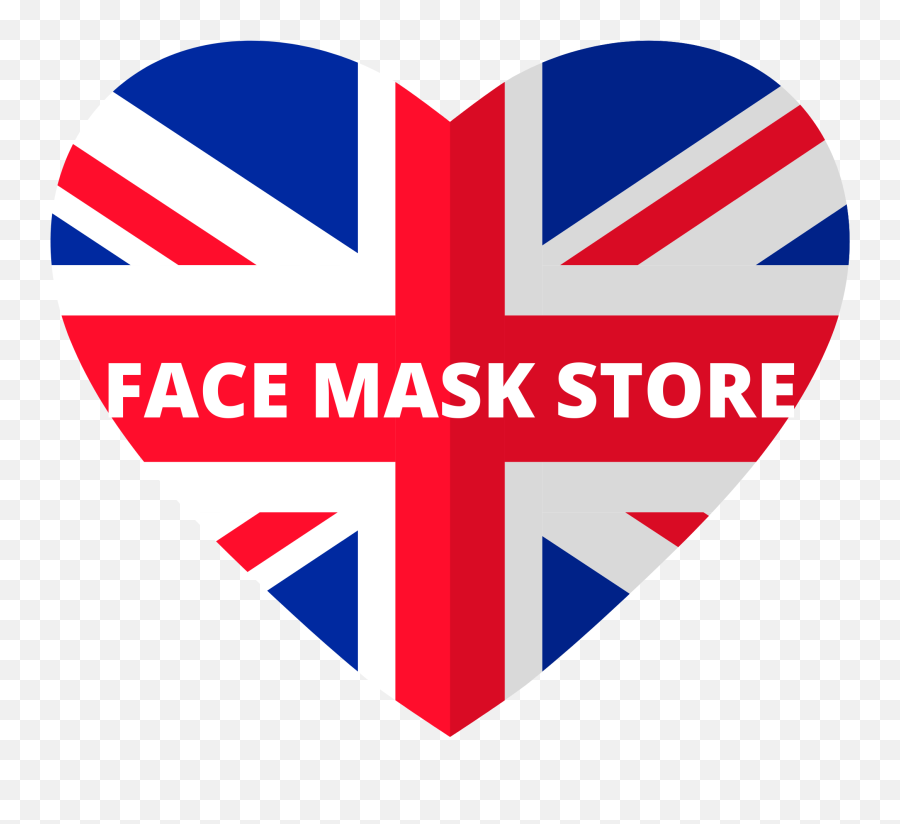 Reusable Face Mask With Air Filter - British Flag Heart Clipart Emoji,3d Noseface Emoticon