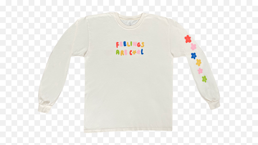 Feelings Club Longsleeve - Long Sleeve Emoji,Mixed Emotions Multi Colored Sweater