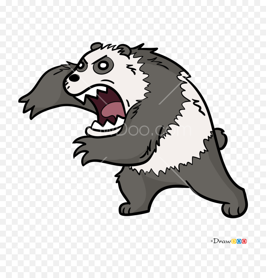 How To Draw Angry Panda We Bare Bears - We Bare Bears Are Angry Emoji,How To Draw A Panda Emoji
