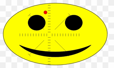 Target Smiley Clip Art At Clker - Wide Grin Emoji,Crosshairs Emoticon