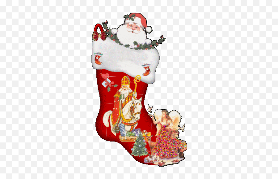 Saint Nicholas Santa Claus Sticker - Saint Nicholas Santa Emoji,Sant Claus Animated Emoticon