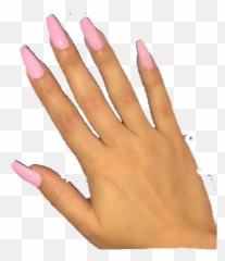 Beauty Free Png Images Png Play - Hand With Acrylic Nails Transparent Png Emoji,Painting Nails Emoji