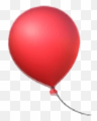 Emoji Balloon Party Redballoon Sticker - Transparent Red Balloon Emoji,Red Balloon Emoji