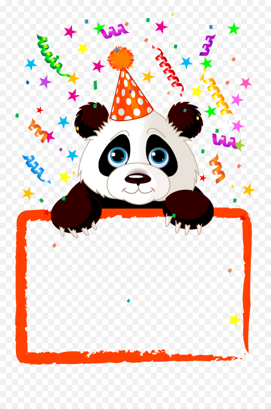 Marcos Vector Png - Frame Panda Border Design Emoji,Feliz Cumplea?os Emoji