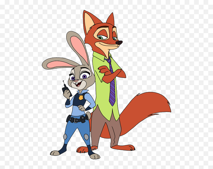 Zootopia - Judy Hopps And Nick Wilde Clipart Emoji,Disney Emoji Zootopia