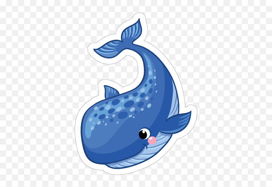 Rainbow Whale Emoji - Cartoon Images Of Whale Fish,Emoji Cheer Bow
