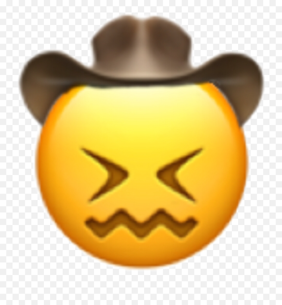 Emoji Ugh Cowboy Should I Make More Sticker By No - Cowboy Holding Hat Sad,Emojis That Make Pictures