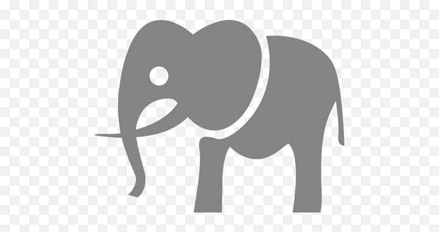 African Elephant Symbol Computer Icons Emoji - Elephant Elephant Emoji,Rabbit Emoji