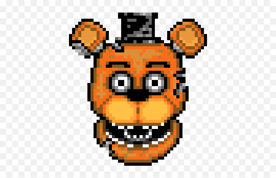 Withered Freddy Pixel Art Maker - Old Freddy Fnaf Logo Emoji,Fnaf Emoticons