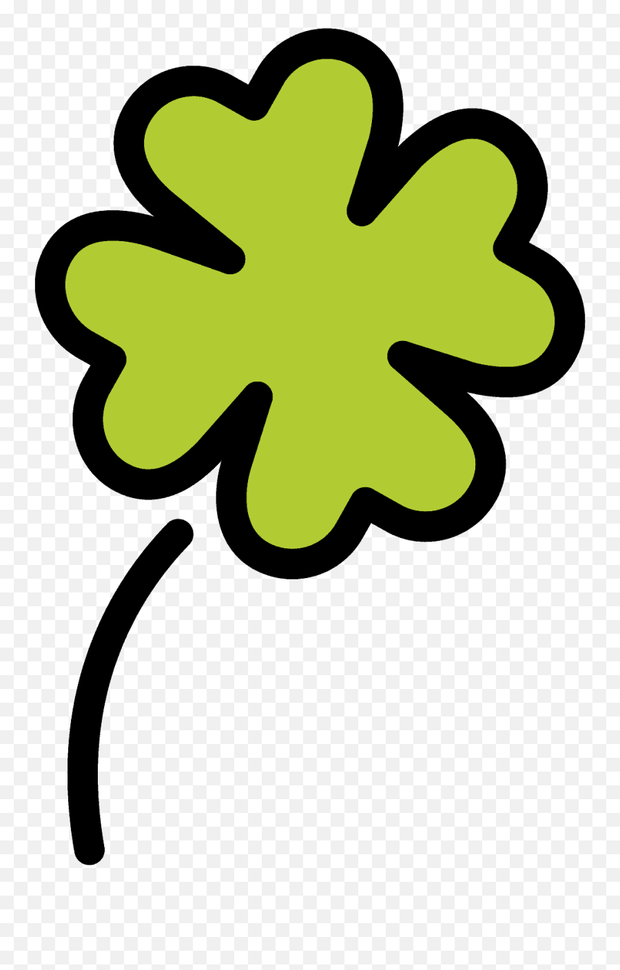 Four Leaf Clover Emoji Clipart Free Download Transparent - Emoticon Quadrifoglio,Luck Emoji