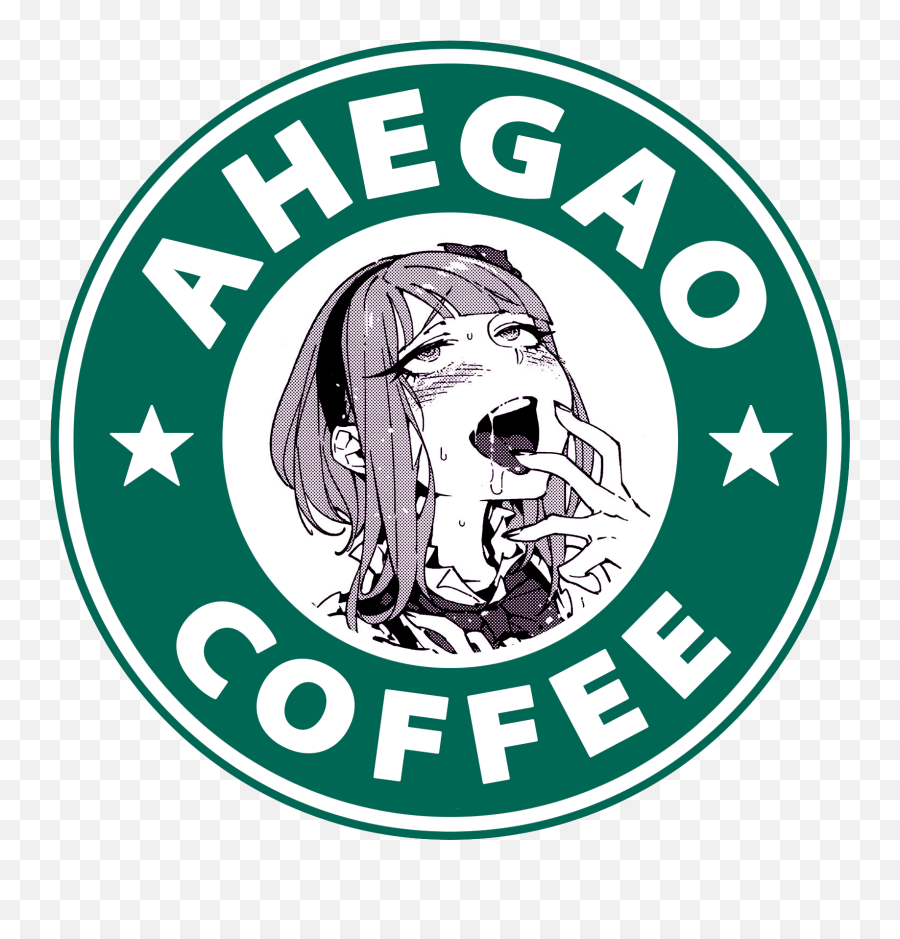 Ahegao Coffe - Hair Design Emoji,Ahego Emoji
