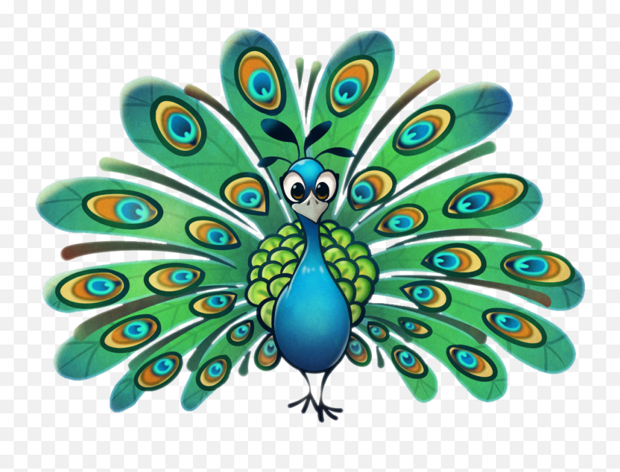 Peacock Drawing Peacock Painting - Peacock Png Cartoon Emoji,Peacock Emoji