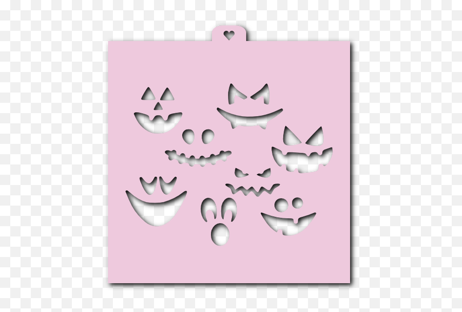 Cookie And Craft Stencil Set - Happy Emoji,Emoticon Cookie Cutter