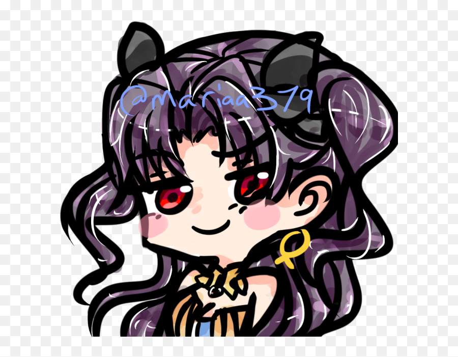 Ishtar Emoticon I Just Noticed I Didnu0027t Add In The Thing - Rin Tohsaka Discord Emote Emoji,:t Emoticon