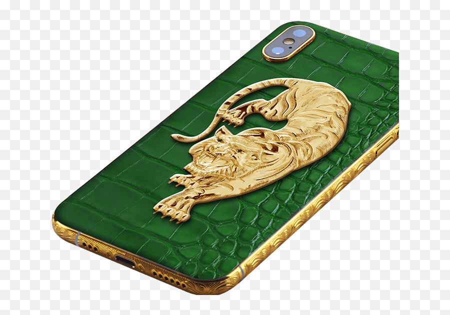 Noblesse Tiger Gold Xs - Mobile Phone Case Emoji,Gold Green Emotions