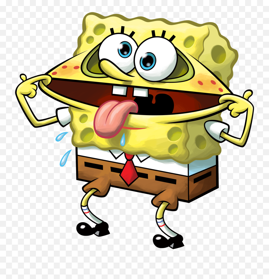 Spongebob Squarepants Silly Face - Spongebob Squarepants Spongebob Silly Emoji,Crabby Patty Emoticon Facebook