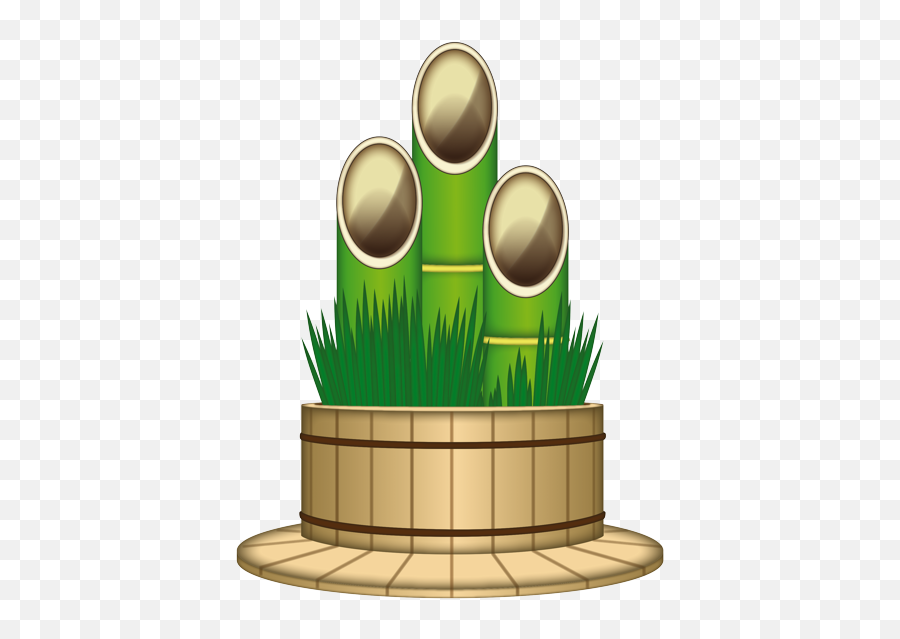 Bamboo Decoration Emoji - Cylinder,Ornament Emoticon