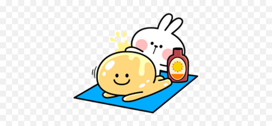 Spoiled Rabbit Summer By Binh Pham - Smile Person Spoiled Rabbit Emoji,Rabb.it Emoticons List