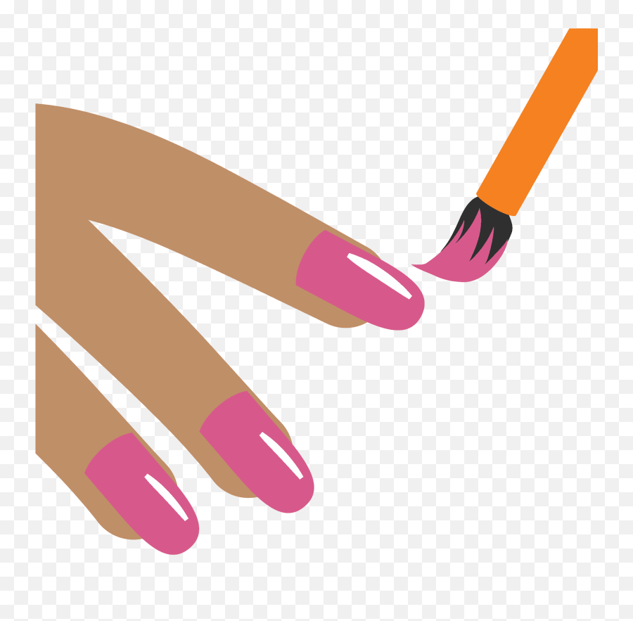 Nail Polish Emoji Clipart - Vernis A Ongles Clipart,How To Do A Nails With A Printable Emojis
