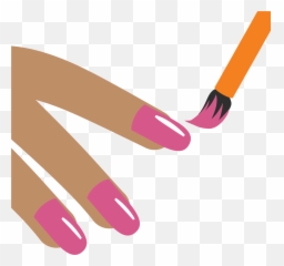 Nail Polish Emoji Clipart - Vernis A Ongles Clipart,How To Do A Nails With A Printable Emojis