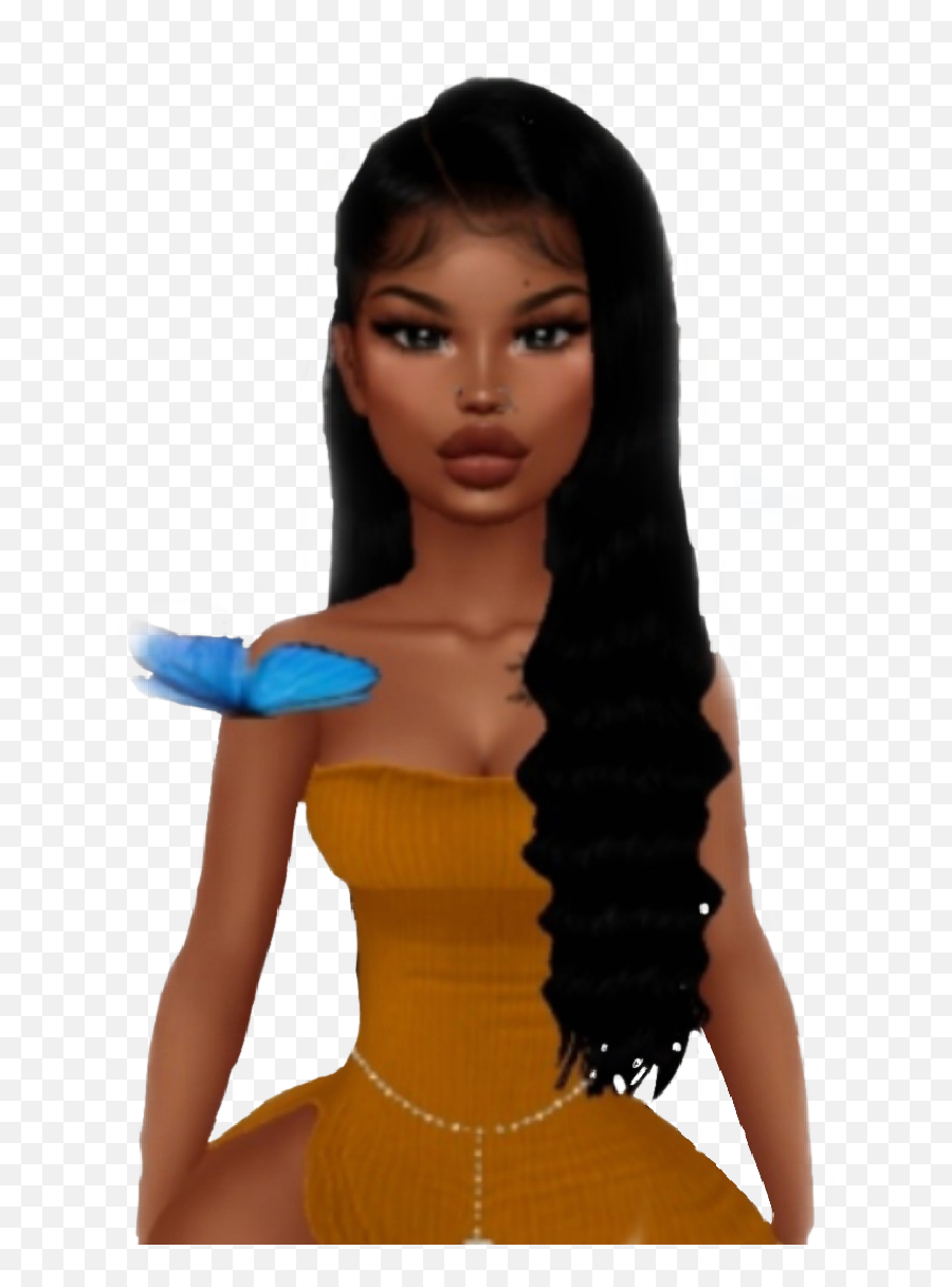 Imvu Girl Avi Avatar Cute Use Sticker - Fashion Doll Emoji,How To Do Emojis On Imvu