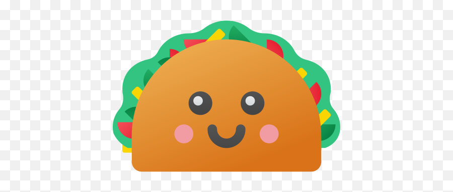 Kawaii Taco Icon U2013 Free Download Png And Vector - Happy Emoji,Pepsi Taco Emojis