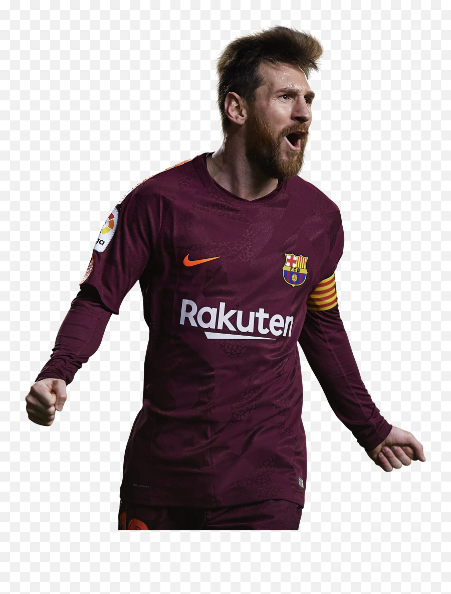 Lionel Messi 2018 Png Barca Football - Barcelona Maroon Jersey Emoji,Barcelona Flag Emoji