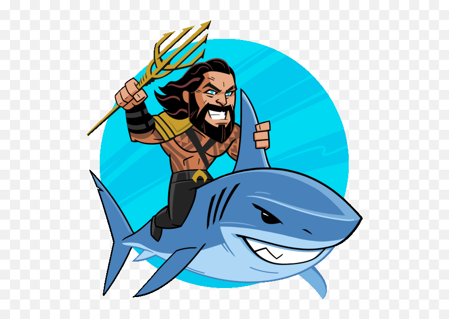 Pin - Aquaman Cartoon Swimming Gif Emoji,Guy Gives A Shark Book Emotions